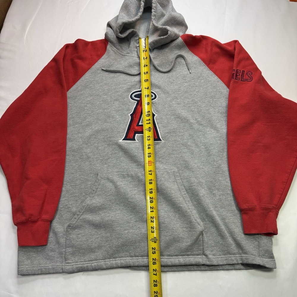 Vintage Y2K Lee Sports Anaheim Angels Majestic Men's Hoodie Pullover Baseball L - Picture 4 of 16